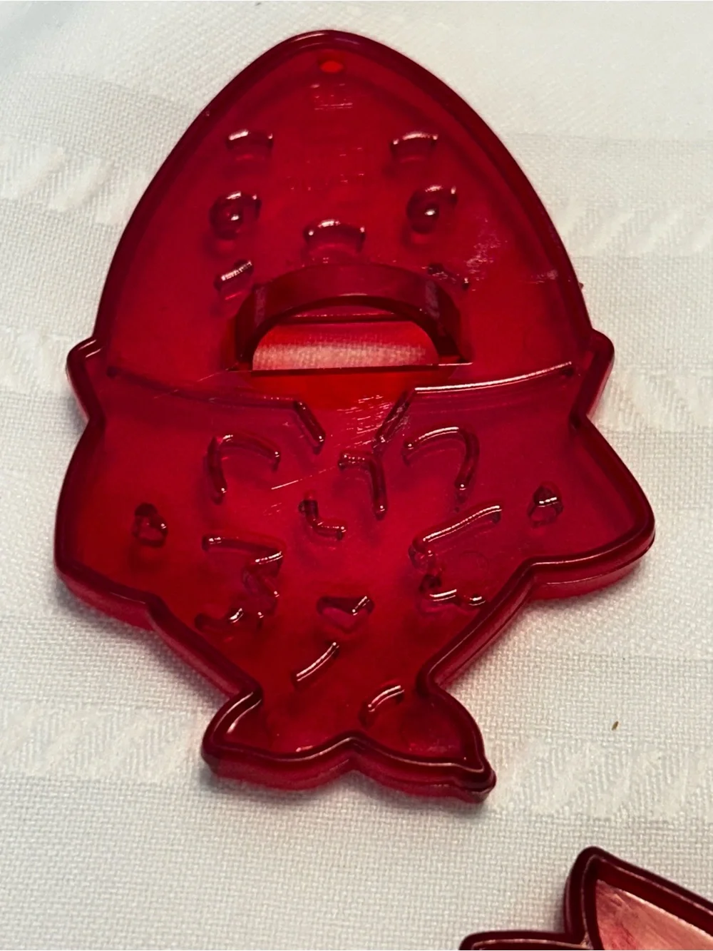 Vintage HRM Red Set Of 4 Cookie Cutters Duck Humpty Dumpty Easter Bunny Kitchen